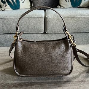 Coach Soft Pebble Leather Cary Convertible Crossbody